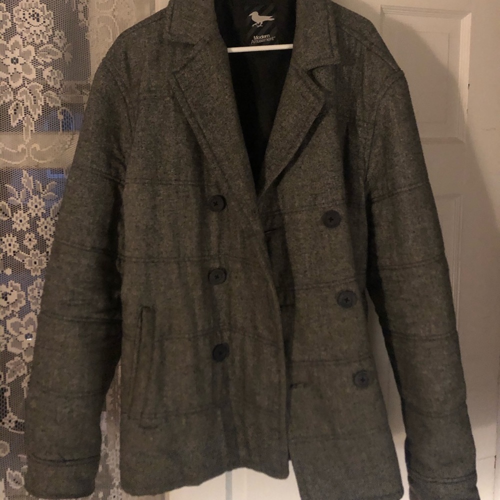 XL Modern Amusement Peacoat